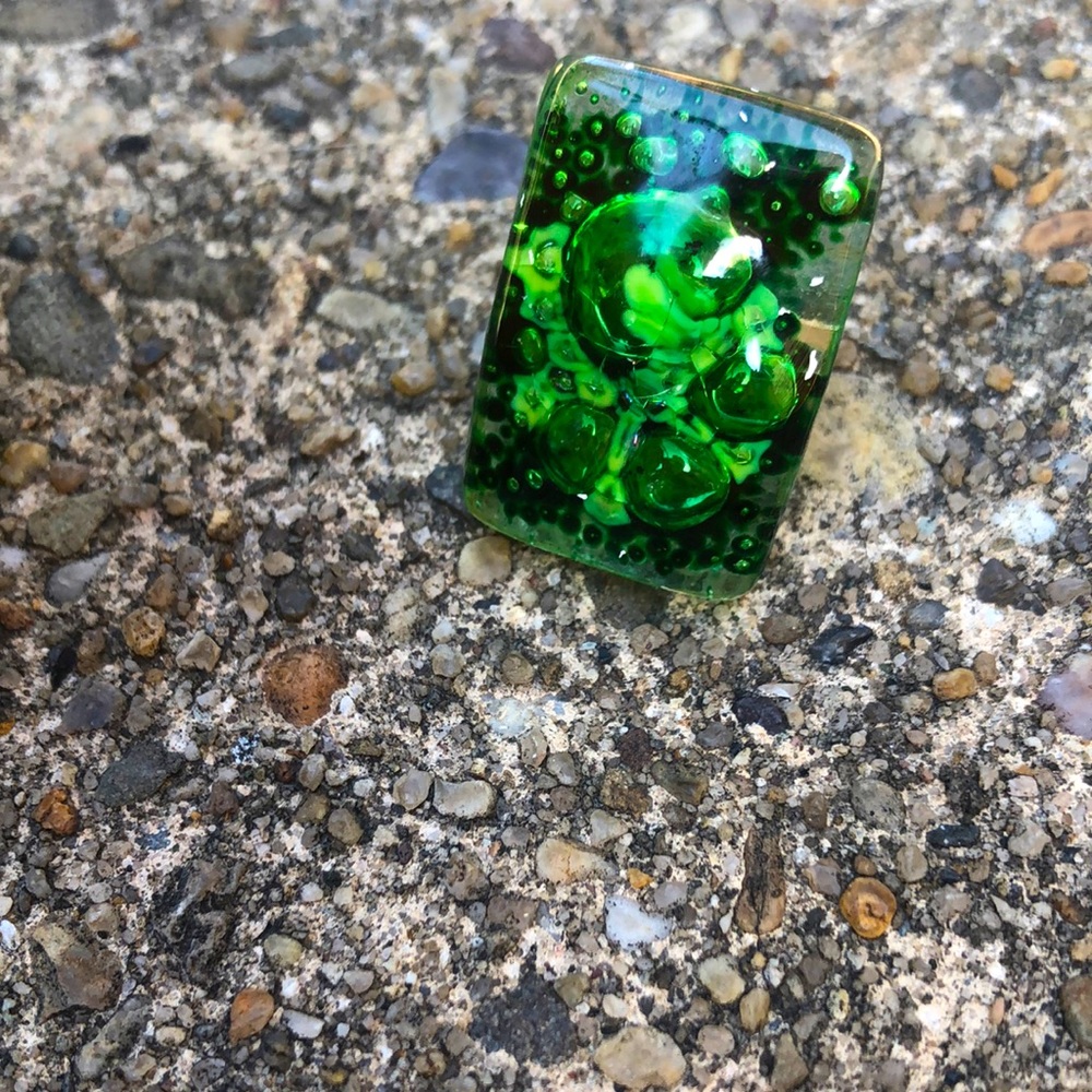 Green Glass Ring